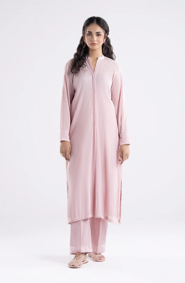 2 Pc Dyed Seersucker Suit